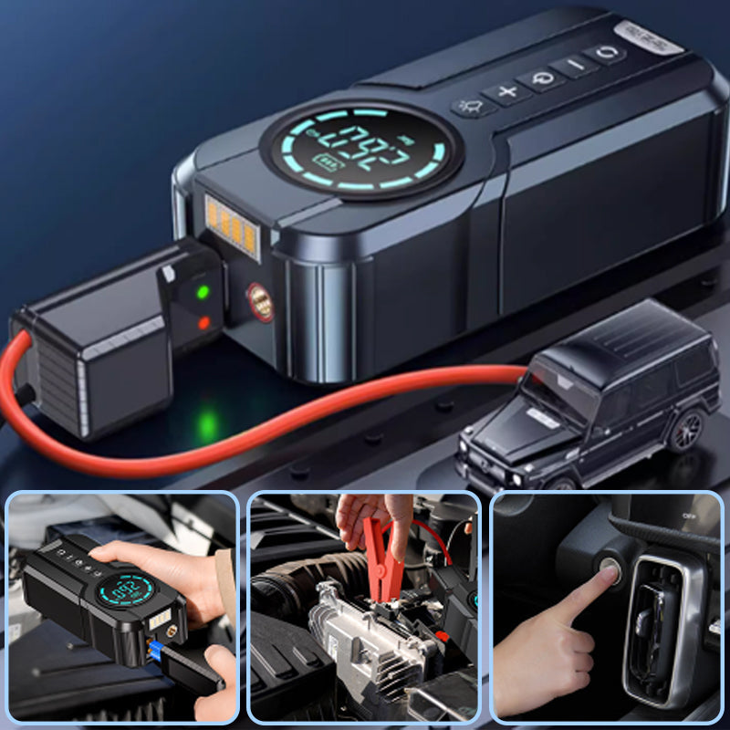 Auto Notstartstromversorgung,Luftpumpe,Powerbank,All-In-one-Maschine
